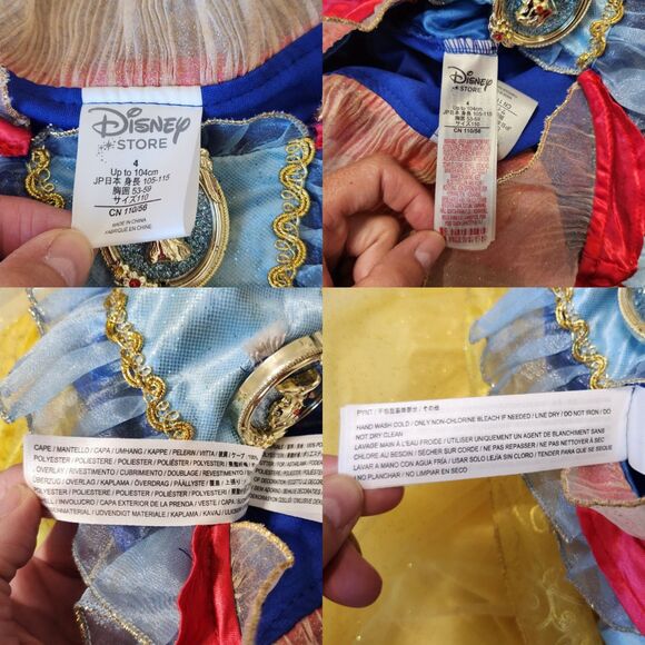 Disney Store toddler girls Snow White costume dress size 4 - Picture 2 of 12